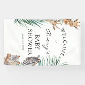 Oh Boy Safari Animaux Bannière Affiche de bienvenu (Horizontal)