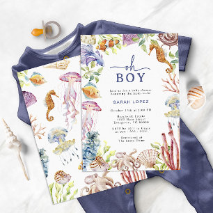 Oh Boy Shower Invitation
