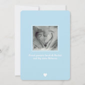 Oh Boy Simple Collage Photo Faire-part de naissanc (Dos)