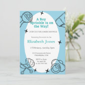 Oh Boy Sprinkle Het is een Boy Baby shower Kaart (Staand voorkant)