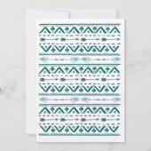 Oh Boy Tribal Baby shower Invitation -Vert (Dos)