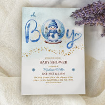 Oh Boy Winter Thema Baby shower