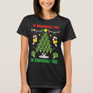 Oh Broccoli boom Funny Vegetarian Vegan Kerstmis T-shirt