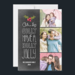Oh By Golly Holiday Carte photo<br><div class="desc">Célébrez la saison avec cette carte de vacances moderne et élégante de Berry Berry Sweet. Visitez WWW.BERRYBERRYSWEET.COM pour découvrir nos collections de vacances élégantes.</div>