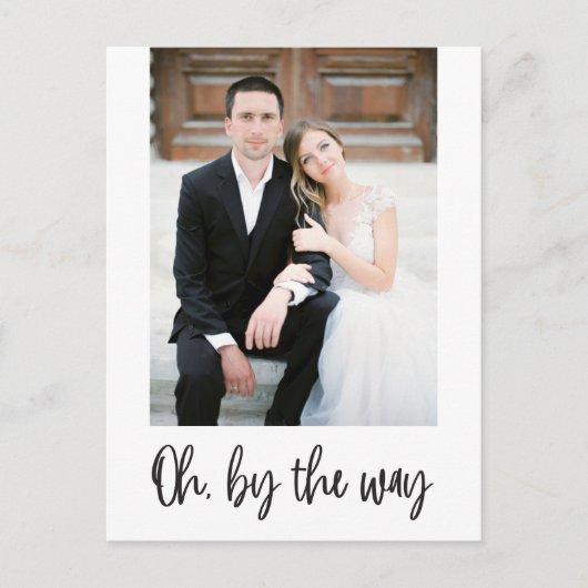 Oh By The Way Elopement Photo Faire-part (Devant)