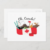 Oh Canada Briefkaart (Voorkant / Achterkant)