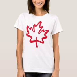 Oh Canada! Dag Big Red Canadian Maple Leaf T-shirt