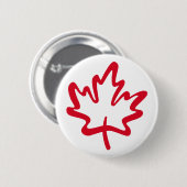 Oh Canada! Dag Big Red Maple Leaf Ronde Button 5,7 Cm (Voorkant /achterkant)