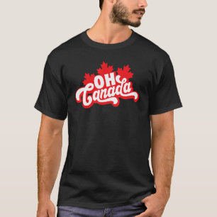 Oh Canada Day Maple Leaf Oh Canadian Flag Color T-shirt