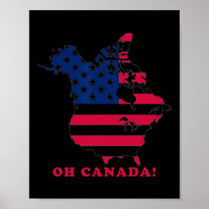Oh Canada De 51 State Funny Trump Oh Canada 2025 Poster