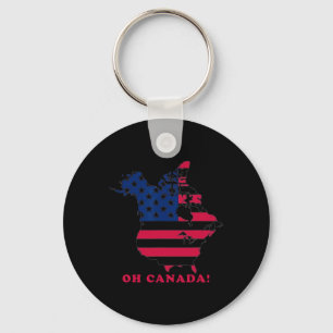 Oh Canada De 51 State Funny Trump Oh Canada 2025 Sleutelhanger