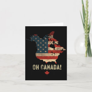 Oh Canada! Grappige Trump 47 Shirt kaart van Canad