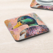 Oh canard ! - Dessous de verre d'art moderne de Ma (Côté gauche)