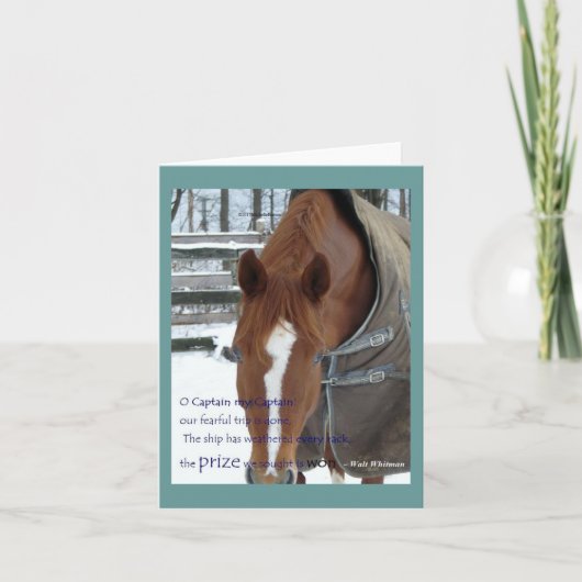 Oh Captain My Captain Note Kaart (Voorkant)