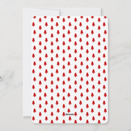 Oh carte photo de vacances de l'arbre de Noël | (Dos)