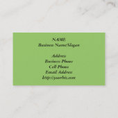 Oh cartes heureuses de profil d'affaires de jour (Dos)