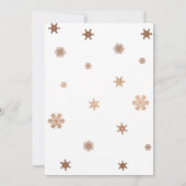 Oh ce Fun Snowflake 1er anniversaire Invitation (Dos)