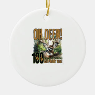 Oh Cerf 100 Jours D'École Chasse au Cerf Ornement