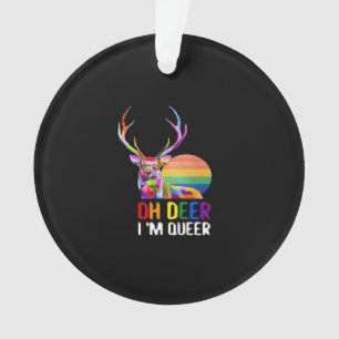 Oh Cerf Drôle Minimalisme Moderne Ornement en Acry