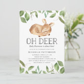 Oh Cerf | Invitation à une Baby Shower (Debout devant)