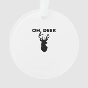 Oh cerf oh mon dieu Ornement en acrylique de style