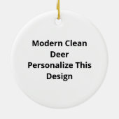 Oh Cerf Ornement De Design Moderne Et Propre (Dos)