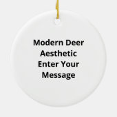 Oh Cerf Ornement Moderne Esthétique (Dos)