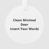 Oh Cerf Propre Minimal Voir (dos)