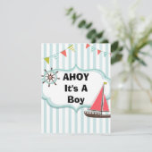 Oh c'est une invitation nautique de baby shower de (Debout devant)