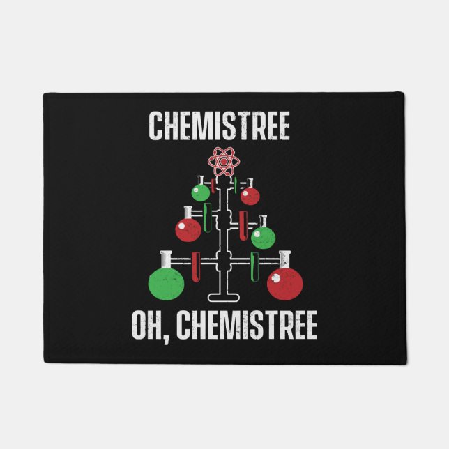Oh Chemist Tree Chemistree Pun Science Deurmat (Voorkant)