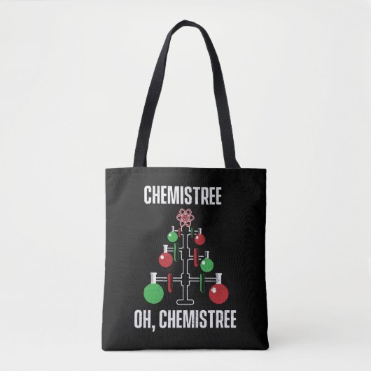 Oh Chemist Tree Chemistree Pun Science Draagtas (Voorkant)