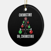 Oh Chemist Tree Chemistree Pun Science Keramisch Ornament (Links)