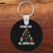 Oh Chemist Tree Chemistree Pun Science Sleutelhanger (Voorkant)