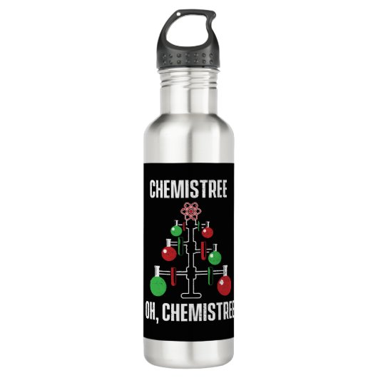 Oh Chemist Tree Chemistree Pun Science Waterfles (Voorkant)
