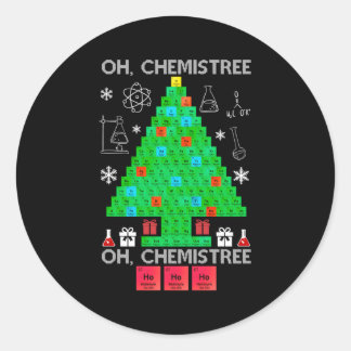 Oh Chemist Tree Chemistry Science Chemistry Ronde Sticker
