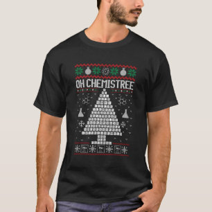 Oh Chemist Tree Merry Chemistry Lelijk T-shirt