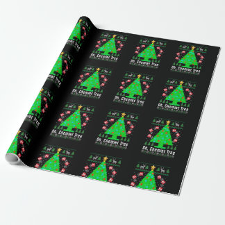 Oh Chemist Tree Merry Chemistry Ugly Ch Cadeaupapier