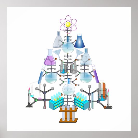 Oh Chemist Tree, Oh kerstboom Poster (Voorkant)