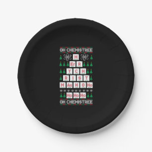 oh chemistree Chemist Science Kerstmis Papieren Bordje