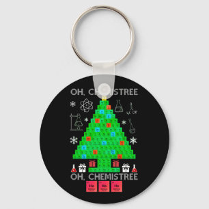 Oh Chemistree Chemist Tree Funny Science Kerstmis Sleutelhanger