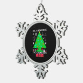 Oh Chemistree Chemist Tree Funny Science Kerstmis Tin Sneeuwvlok Ornament (Rechts)