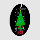 Oh Chemistree Chemist Tree Funny Science Noël (devant)