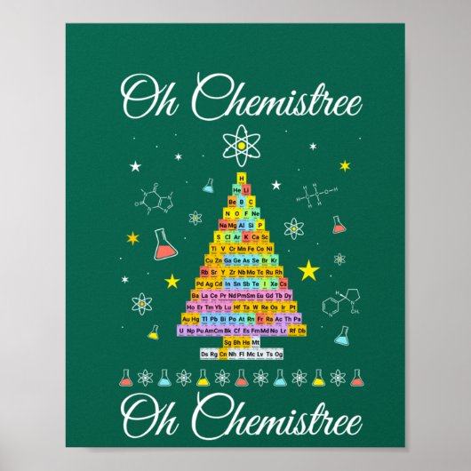 Oh Chemistree coloré éléments de tableau périodiqu (Devant)