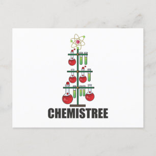 Oh Chemistree Kerstchemieleraar Briefkaart