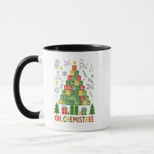 Oh Chemistree Kerstmis – Grappige Chemie Feestdage Mok