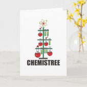 Oh Chemistree Kerstmis Scheikunde Scheikundeleraar Kaart (Gele Bloem)