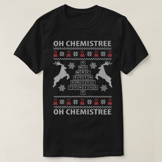 Oh Chemistree laide de Noël Sweat Science Stude (Design devant)