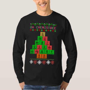 Oh chemistree - lelijke kerstkeuken voor chemicus t-shirt