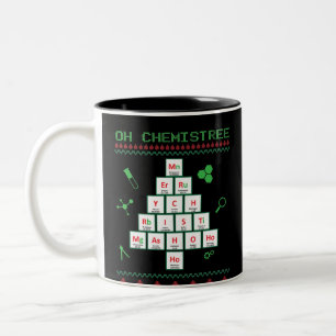 Oh Chemistree Oh Chemistree Funny Element Design Tweekleurige Koffiemok