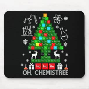 Oh Chemistree Wetenschapper Chemische Kerstmis Ker Muismat
